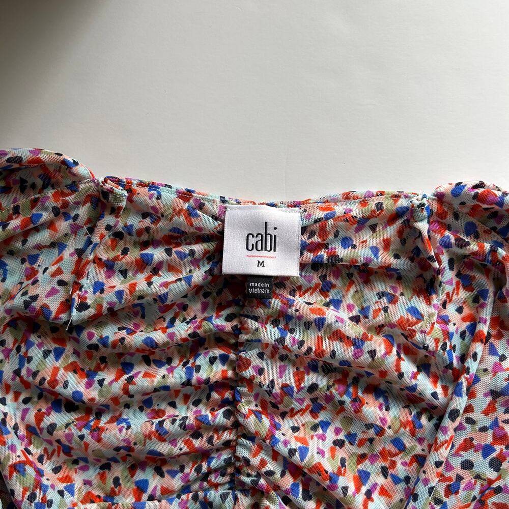 Cabi Multicolor Confetti Pattern Ruched Stretchy … - image 8
